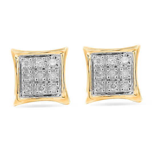 CLOSEOUT 10KT 0.04-0.05 CT D-EARRINGS "KITE"