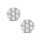 14K 0.69ct Lab Grown Flower Earring