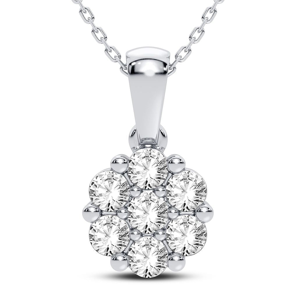 14K 1.00CT Diamond Pendant