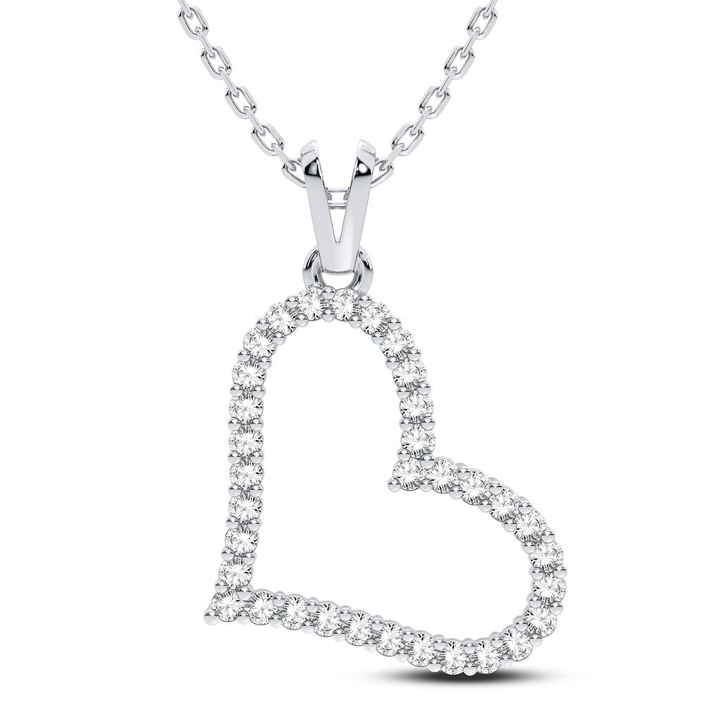 14K 0.25CT Diamond Pendant