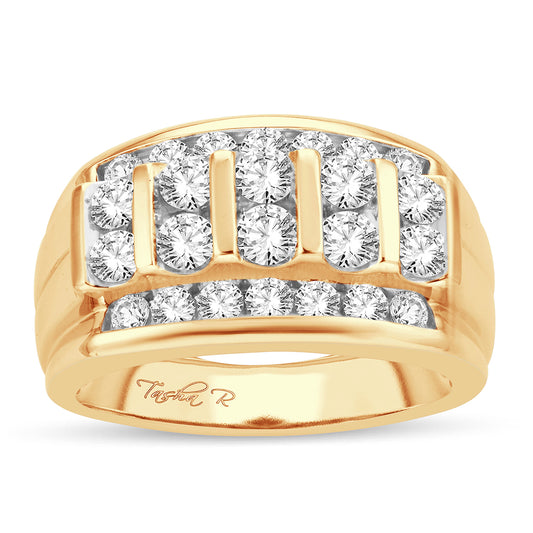 14K  2.00CT  Diamond Mens Band