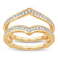 14K  0.38CT  Diamond RING GUARD