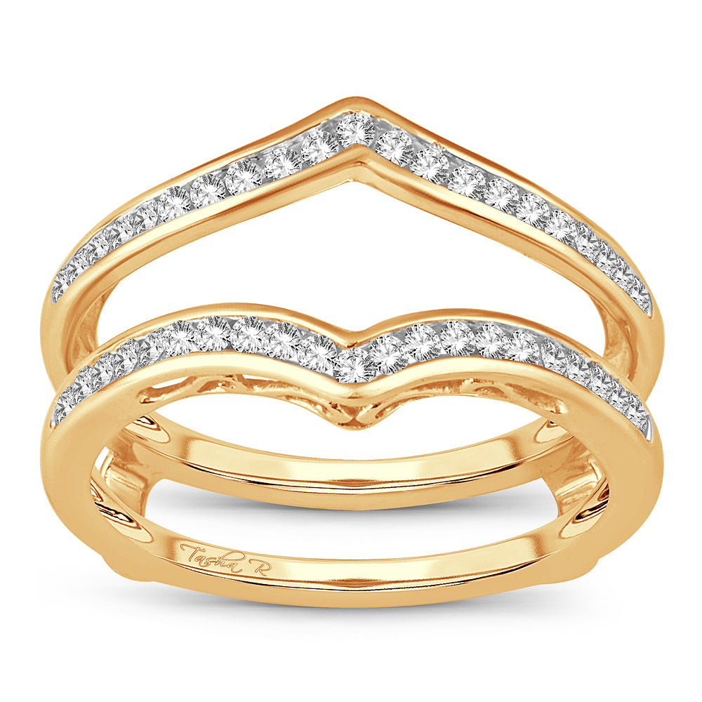 14K  0.38CT  Diamond RING GUARD