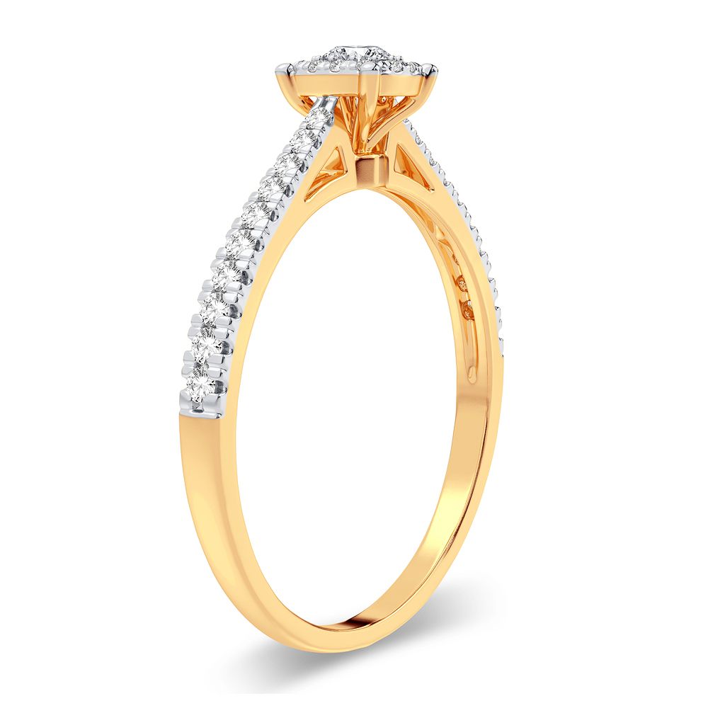 10K 0.09CT Diamond Ring