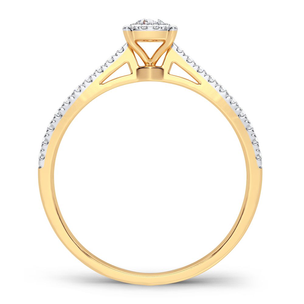 10K 0.09CT Diamond Ring