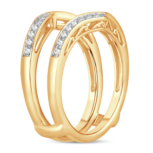 14K 0.33CT  DIAMOND  RING GUARD