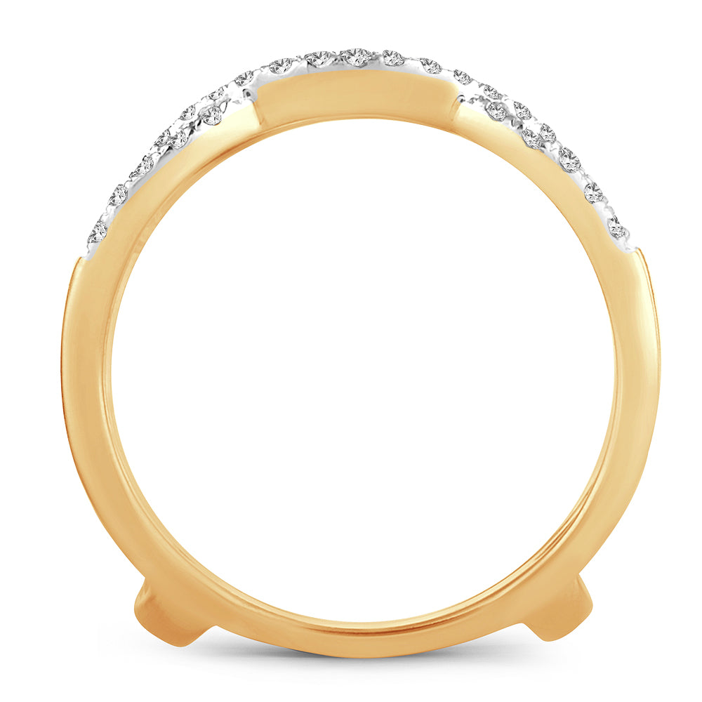 14K   0.33CT DIAMOND RING GUARD