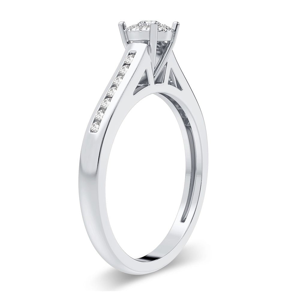 10K 0.22CT Diamond Ring