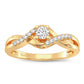 14K 0.16CT Diamond Ring