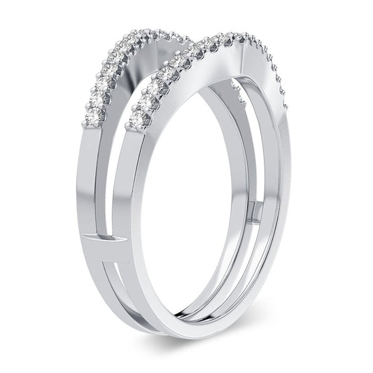 14K 0.25CT Diamond Ring Guard