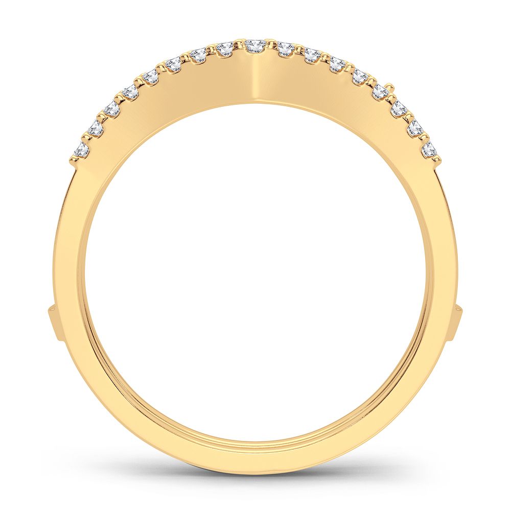 14K 0.25CT Diamond Ring Guard