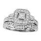 14K White Gold 1.20Ct Bridal Ring