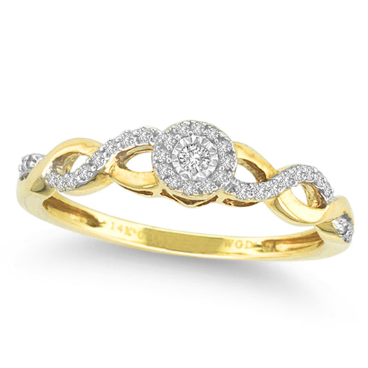 14K  0.16CT  Diamond  RING