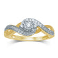 14K 0.25 CT  Diamond  RING