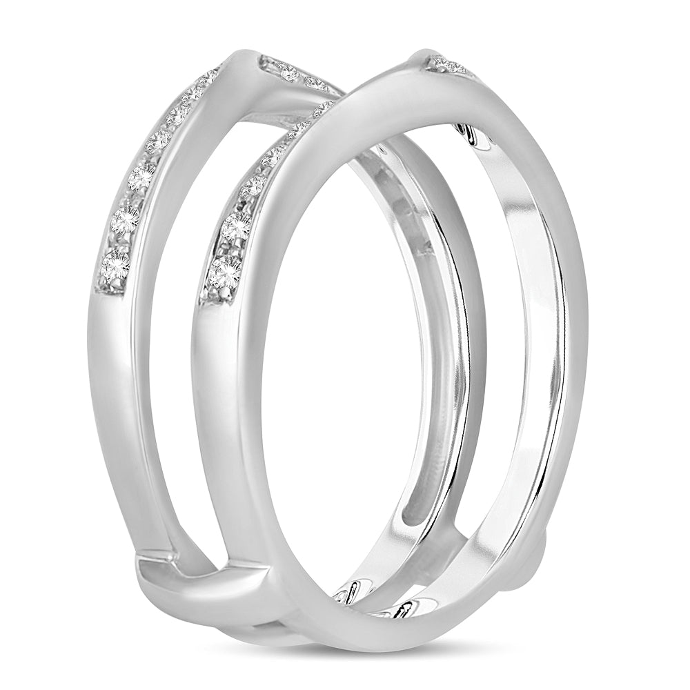 14K  0.25CT  DIAMOND  RING GUARD.