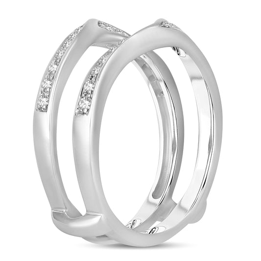 14K  0.25CT  DIAMOND  RING GUARD.