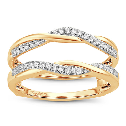 14K  0.25CT  Diamond  RING GUARD.