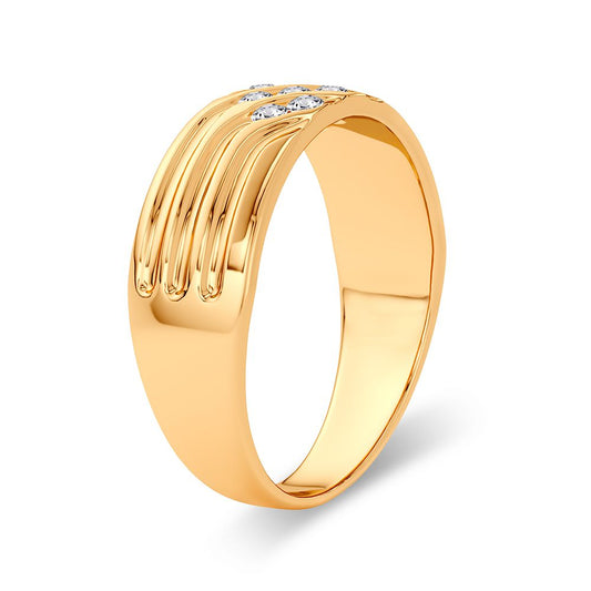 14K 0.25CT Diamond Band