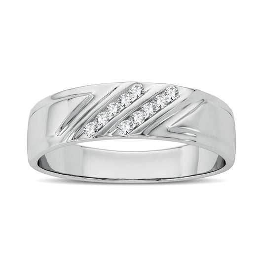 14K 0.10CT Diamond Band