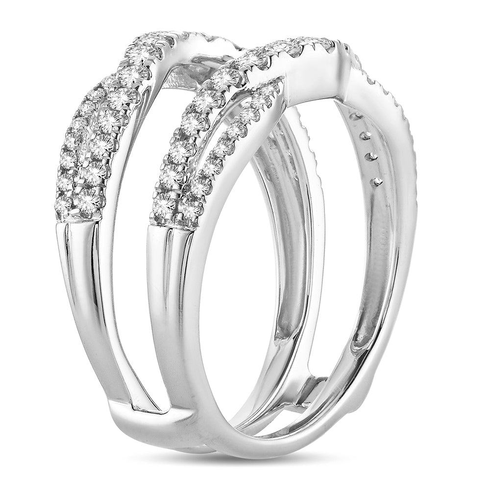 14K 0.63CT Diamond RING GUARD