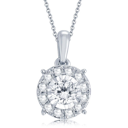 14K 0.50ct Diamond Pendant