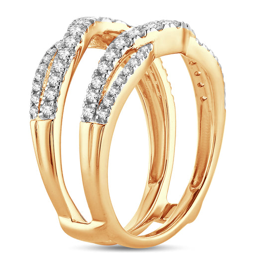 14K  0.63CT Diamond RING GUARD