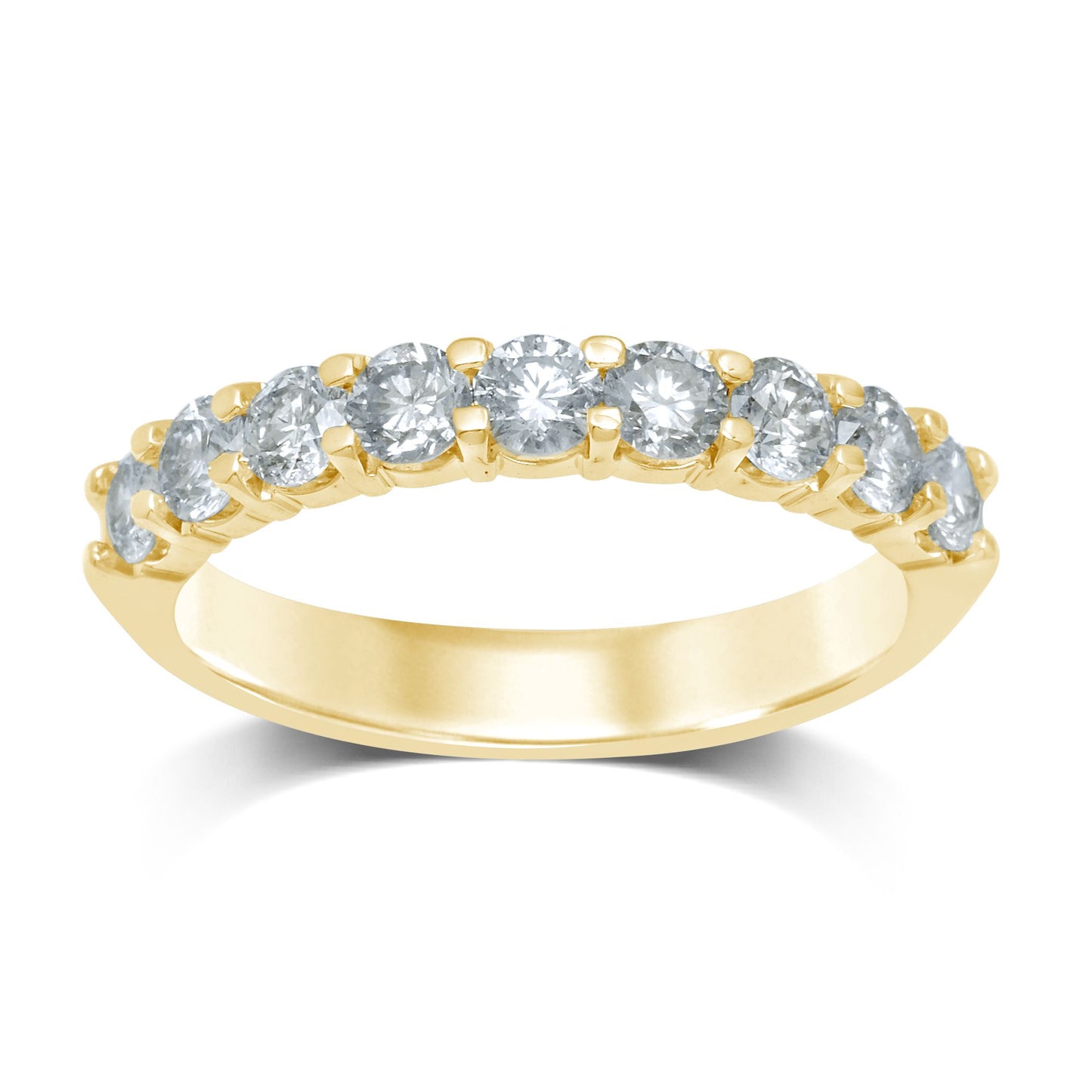 14k 0.52Ct Diamond Band (9 Diamond Stones)