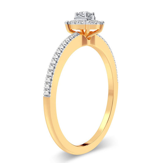 14K 0.16CT Diamond Ring