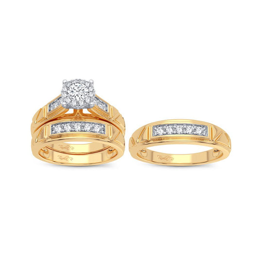 14K 0.78CT Diamond Trio Set