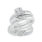 14K 0.43ct Diamond Trio Set