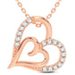 14K 0.12CT Diamond Pendant