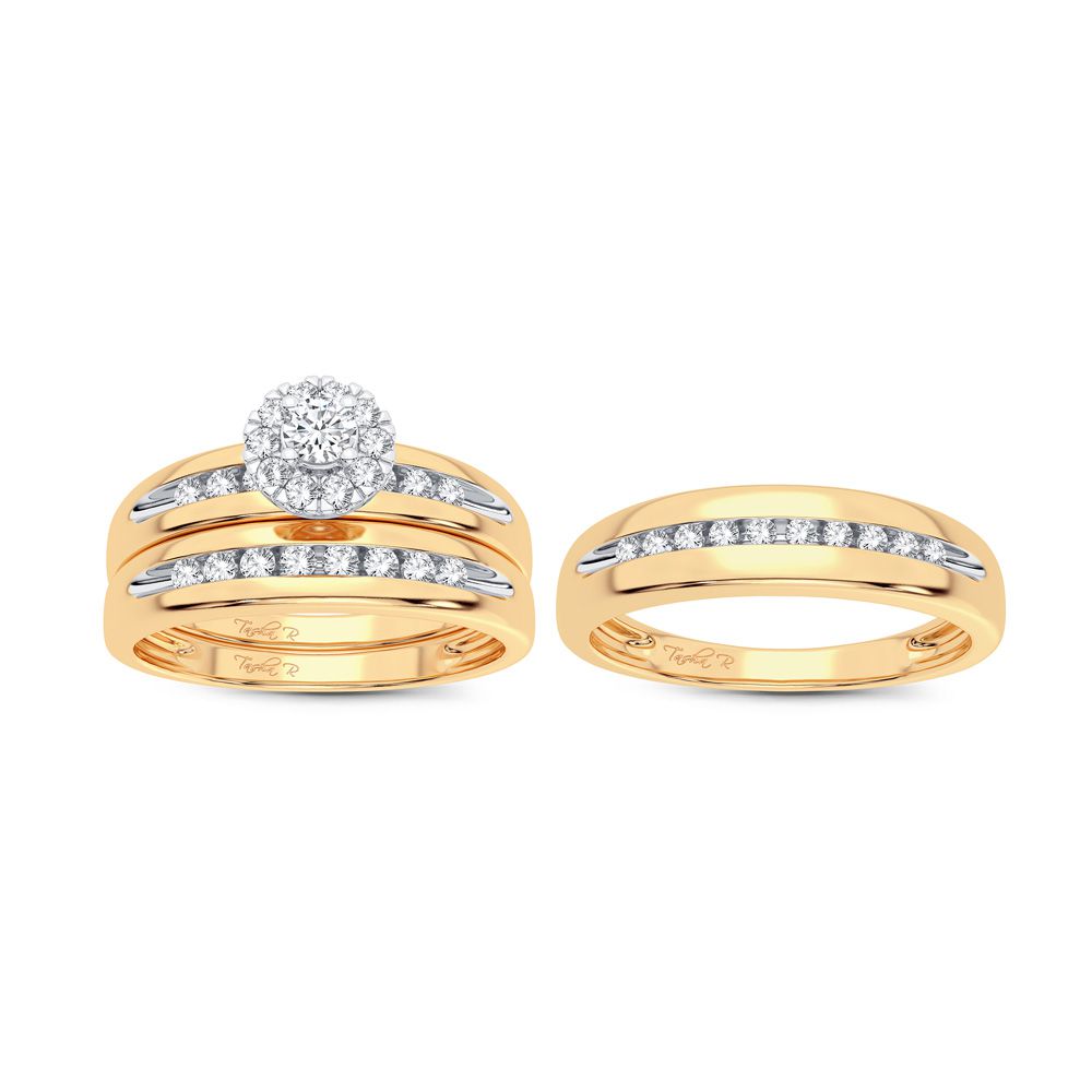 14K 0.30CT Diamond Trio Set