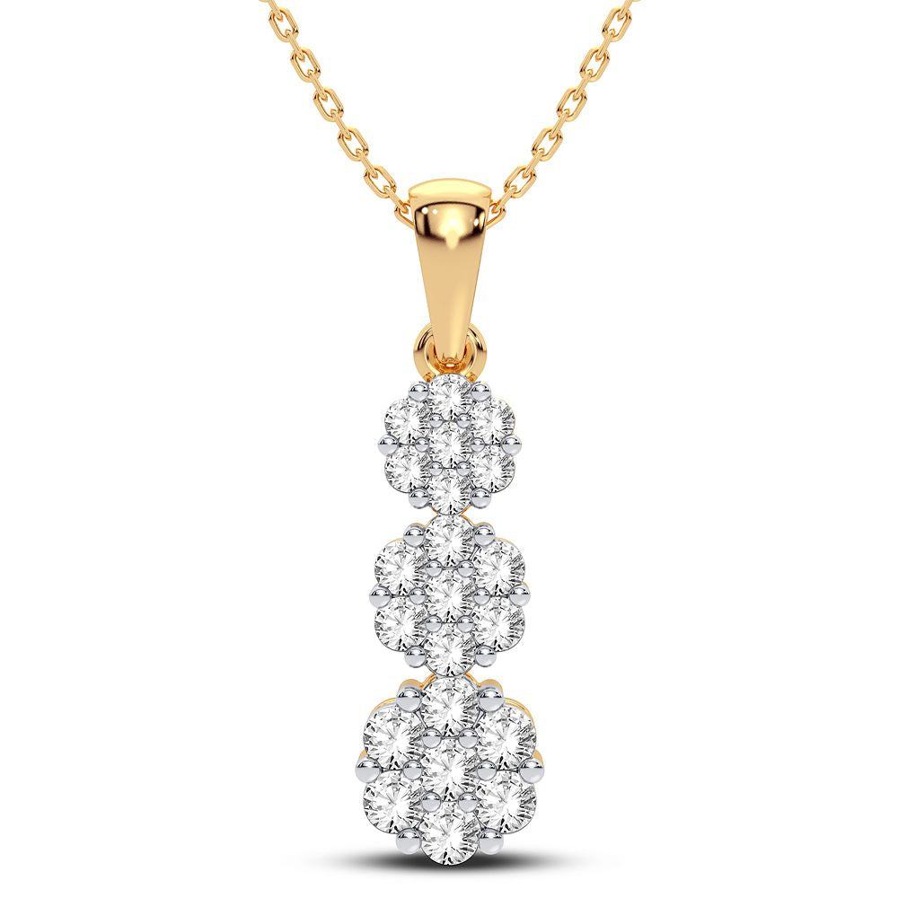 14K 0.75CT Diamond Pendant