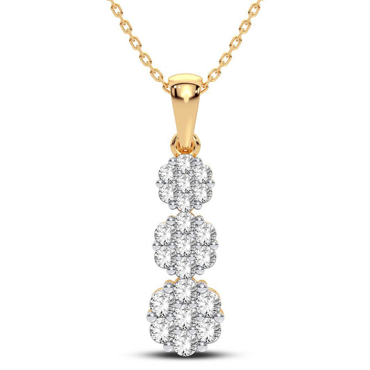 14K 0.75CT Diamond Pendant