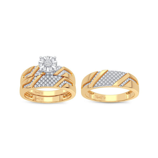 14K 0.50CT Diamond Trio Set