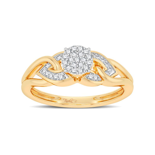 10K 0.08CT Diamond Ring