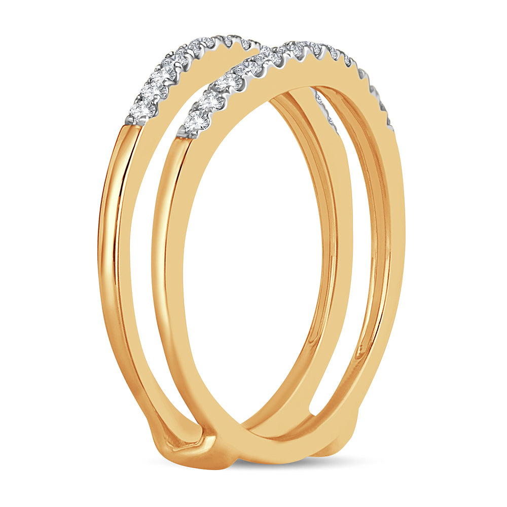 14K 0.26CT Diamond RING GUARD