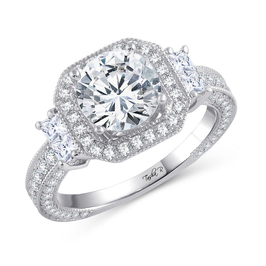 14K 1.24CT Diamond SEMI MOUNT RING