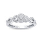 14K 0.30CT Diamond Promise Ring