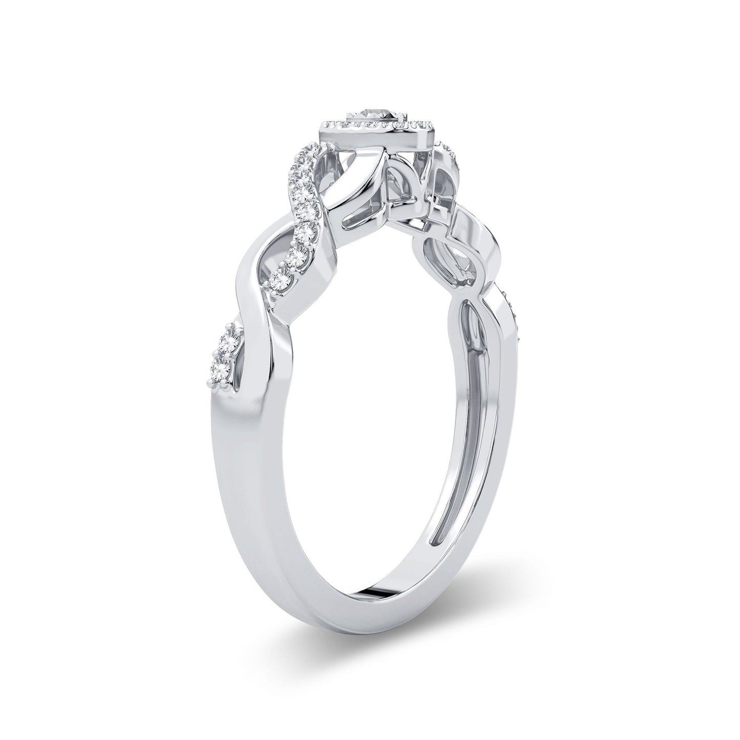 14K 0.30CT Diamond Promise Ring