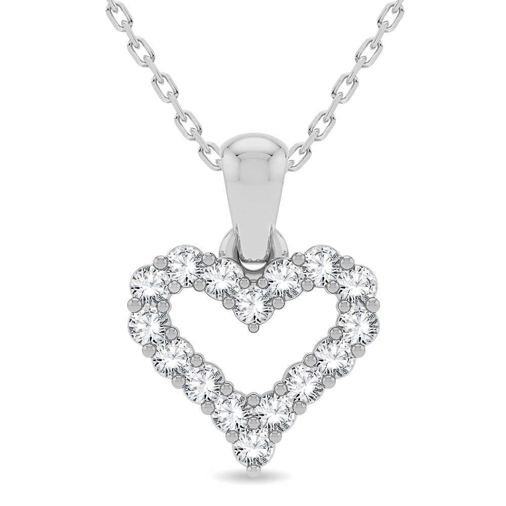 14K 0.25CT Diamond Pendant