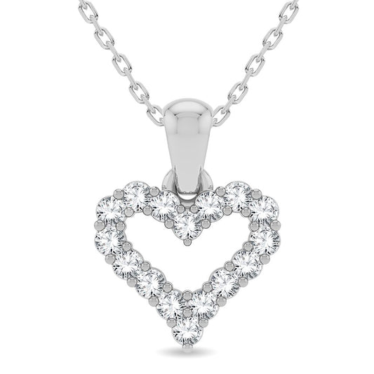 14K 0.25CT Diamond Pendant