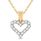 14K 0.25CT Diamond Pendant