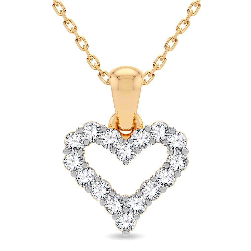 14K 0.25CT Diamond Pendant