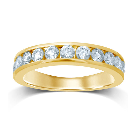 14K 0.36CT Diamond  Band (11 Diamond Stones)