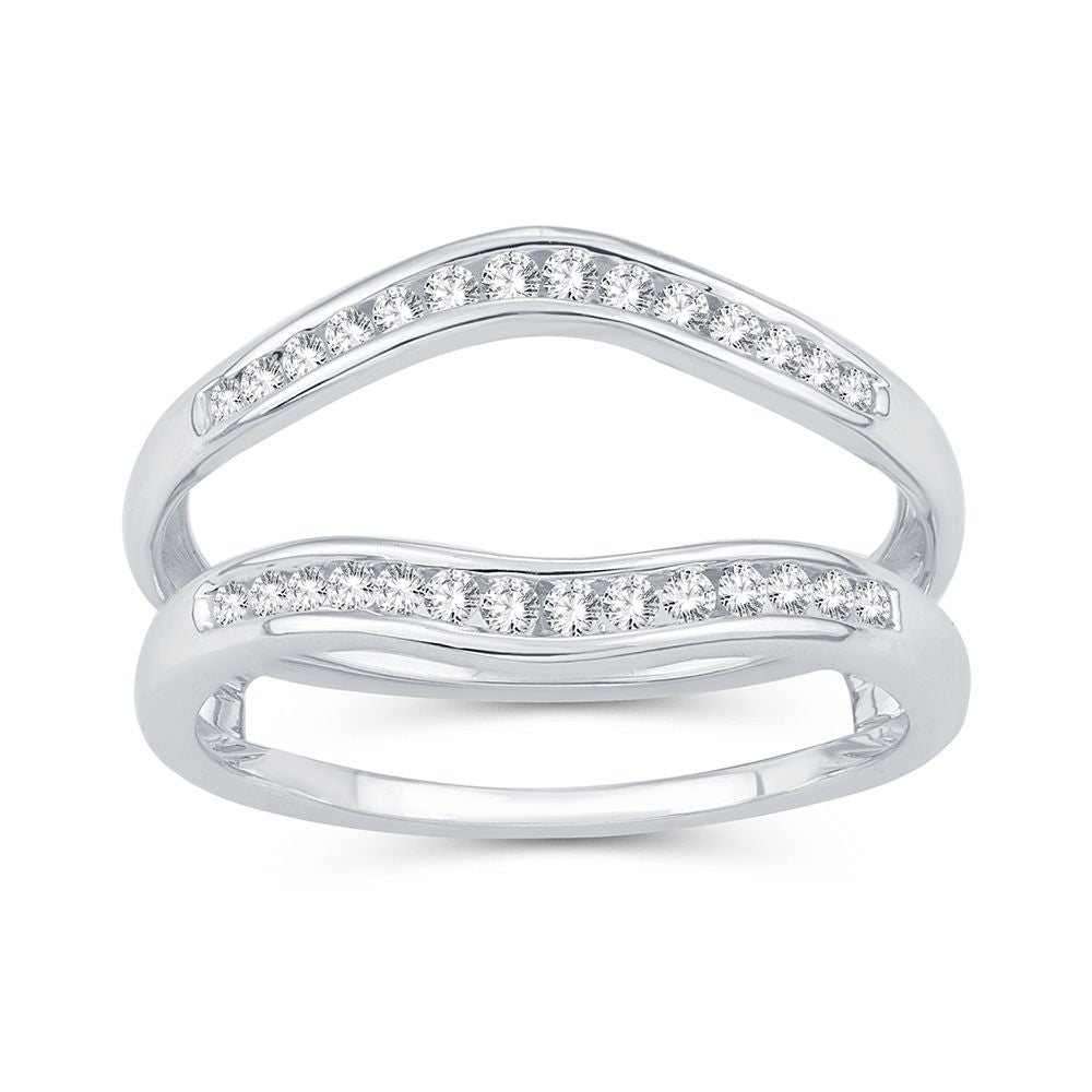 14K 0.25CT Diamond RING GUARD