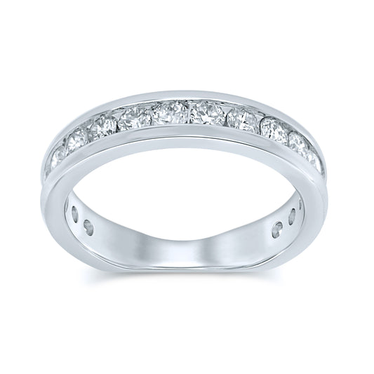 14K 0.10CT Diamond Band (18 Diamond Stones)