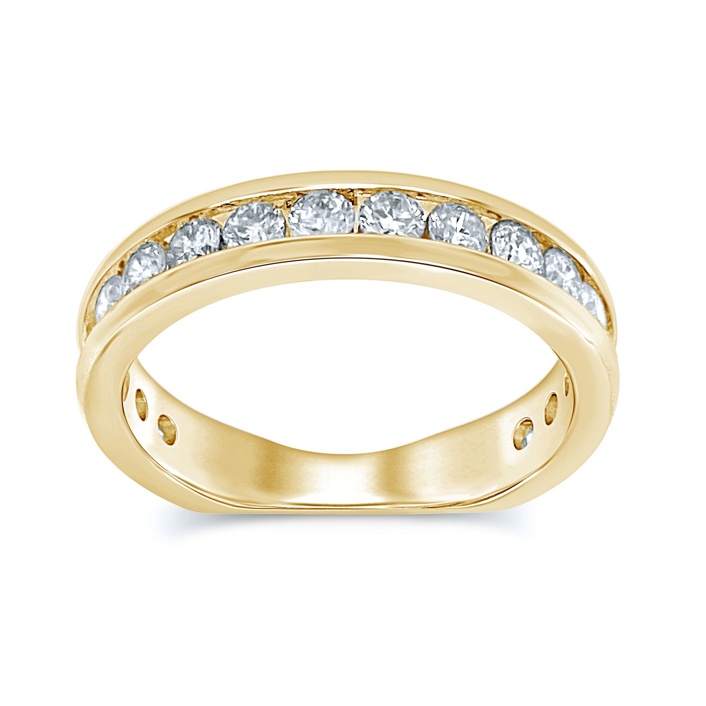 14K 0.78CT Diamond  Band (18 Diamond Stones)