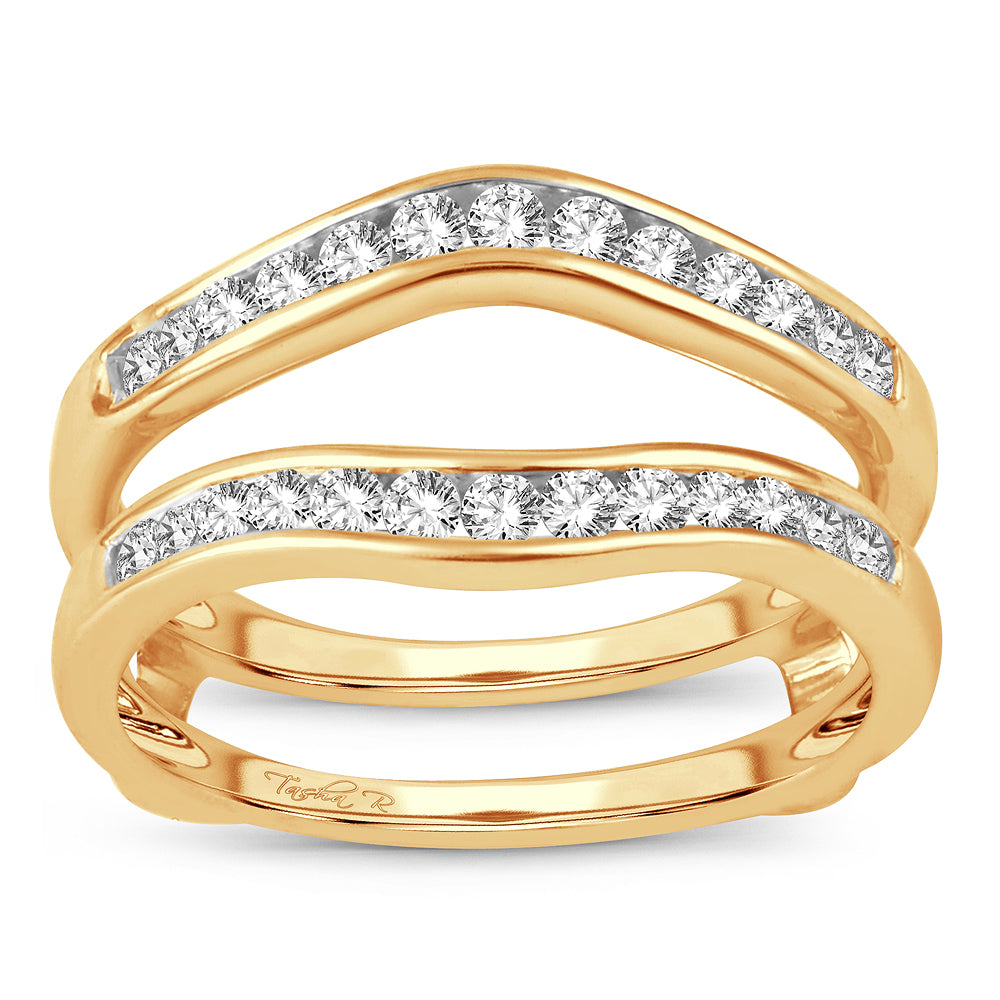 14K 0.50CT Diamond RING GUARD