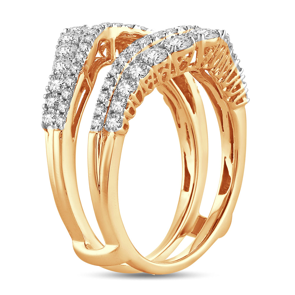 14K 1.00CT Diamond RING GUARD